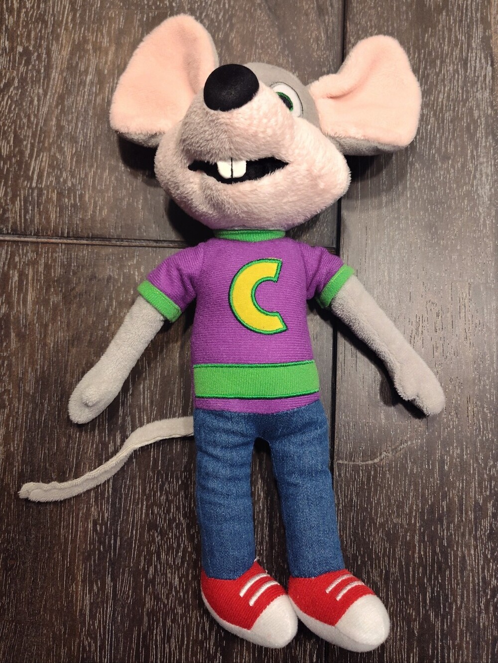Official Chuck E Cheese Collectors Soft Plush Toy 13"